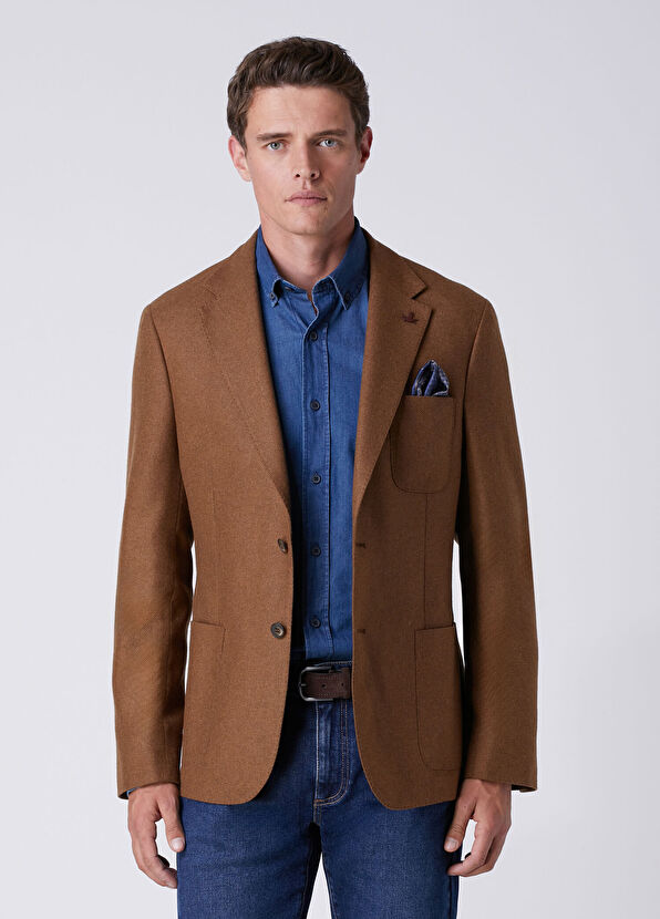 Beymen Club Camel Wool Cachet Jacket - 3
