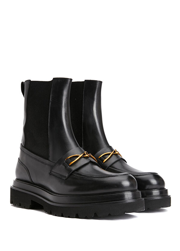 Beymen Club Black Women's Leather Boots - 2