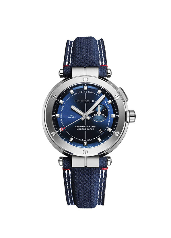 Herbelin Newport Maréographe 35th Anniversary 24688A15 Steel Men's Wristwatch - 1