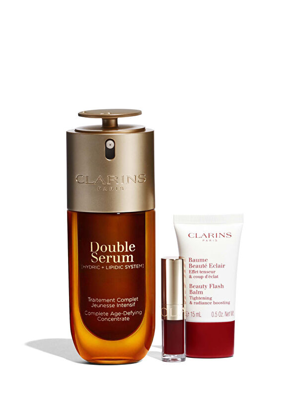 Clarins Double Serum Christmas Anti-Aging Skin Care Set - 2