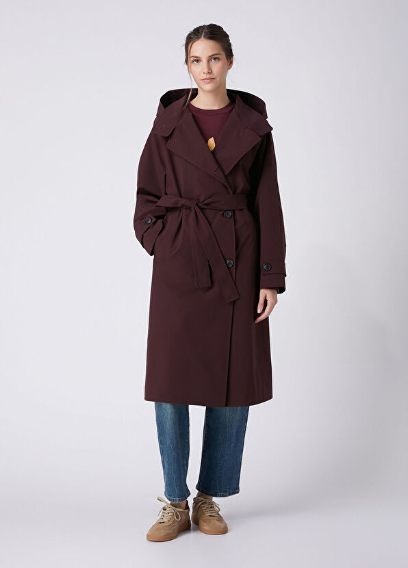 Beymen Club Plum Trench Coat - 3