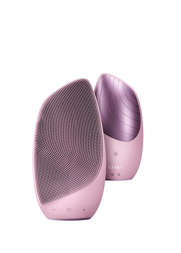Geske Set of 5 Skin Care Devices with Pink Firming Cleanser and Massager - 3