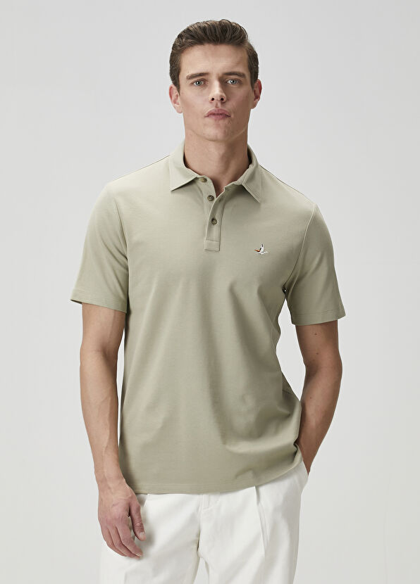 Beymen Club Comfort Fit Yeşil Polo Yaka T-shirt - 1