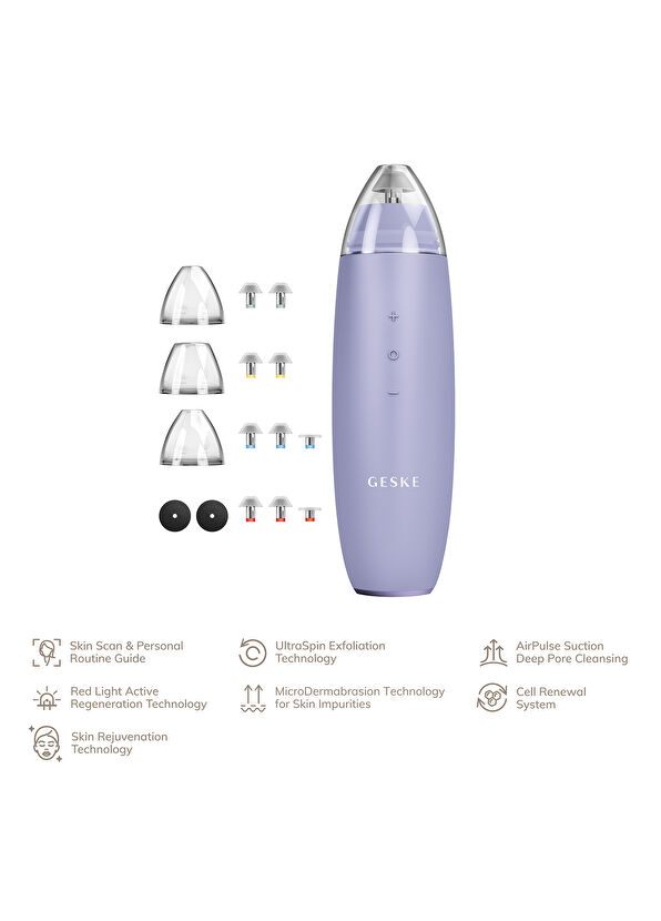 Geske  SmartAppGuided MicroDermabrasion Blackhead Remover 7 in 1 Siyah Nokta Temizleme Aleti - 3