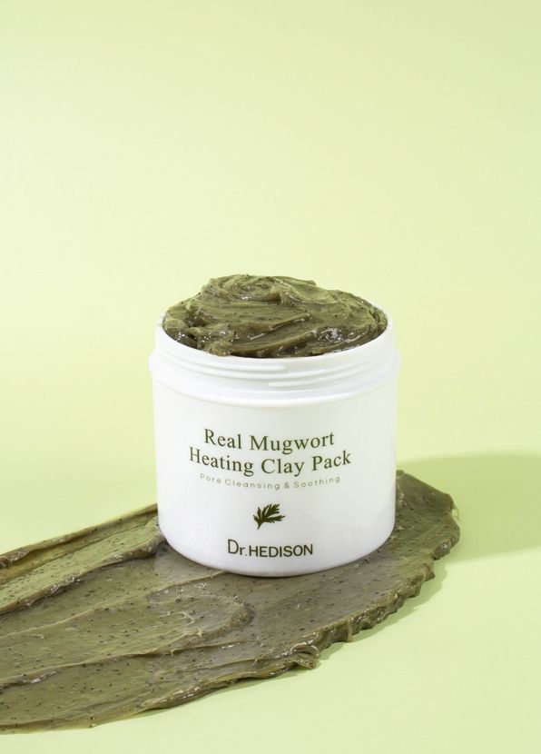 Dr. Hedison Real Mugwort Heating Clay Pack Wormwood Clay Mask Giving Heat Feeling 200 ml - 2