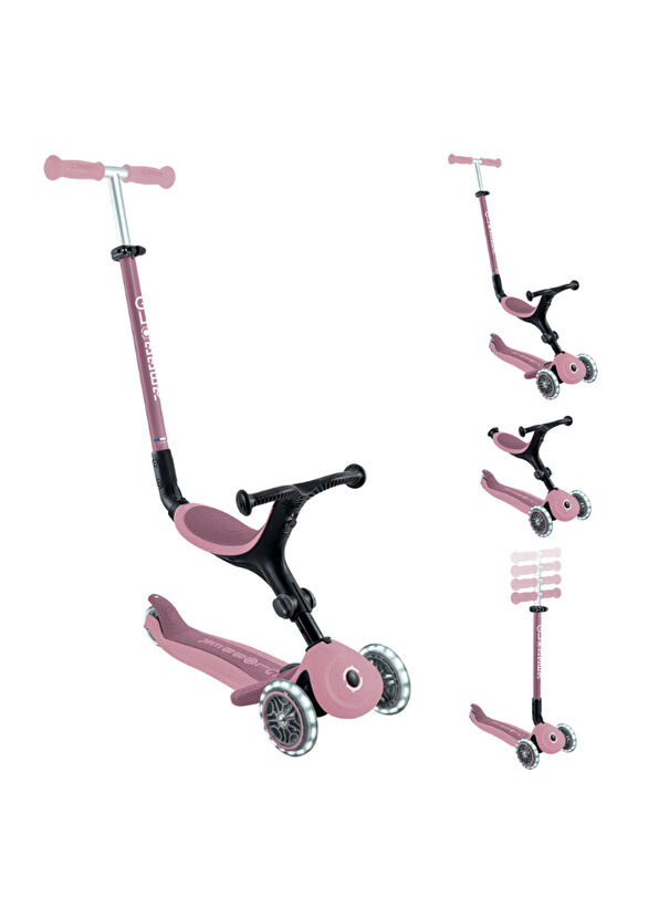 Globber Go Up Active Ecologic Berry 3 Wheel Illuminated 15 Months - 9 Years Kids Scooter - 2