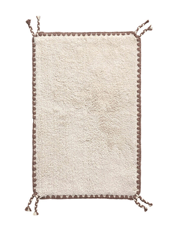 Irya Vina Light Beige Bamboo Bath Mat 60 x 100 cm - 1