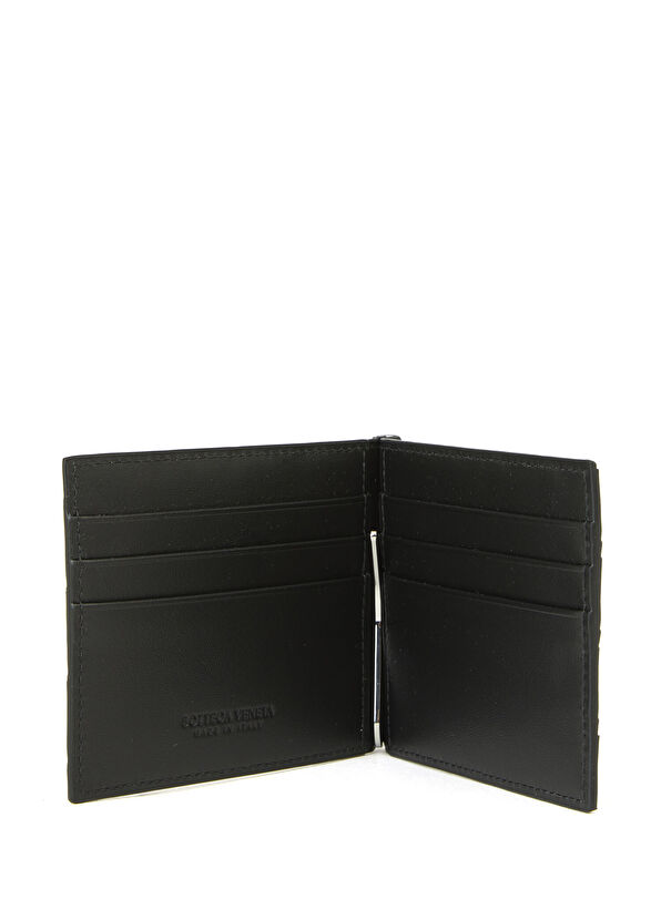 Intrecciato Siyah Erkek Deri Cüzdan - Görsel 4