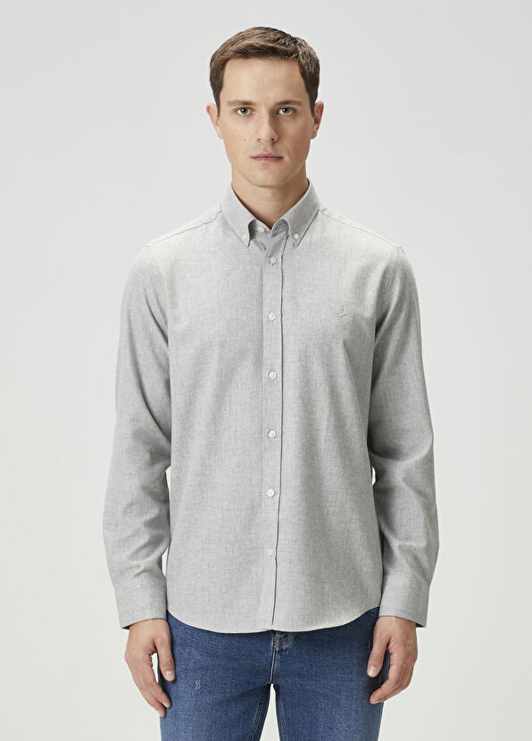 Beymen Club Comfort Fit Grey Shirt - 1