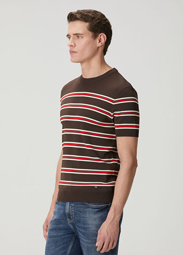 Beymen Club Brown Striped Knitwear - 4