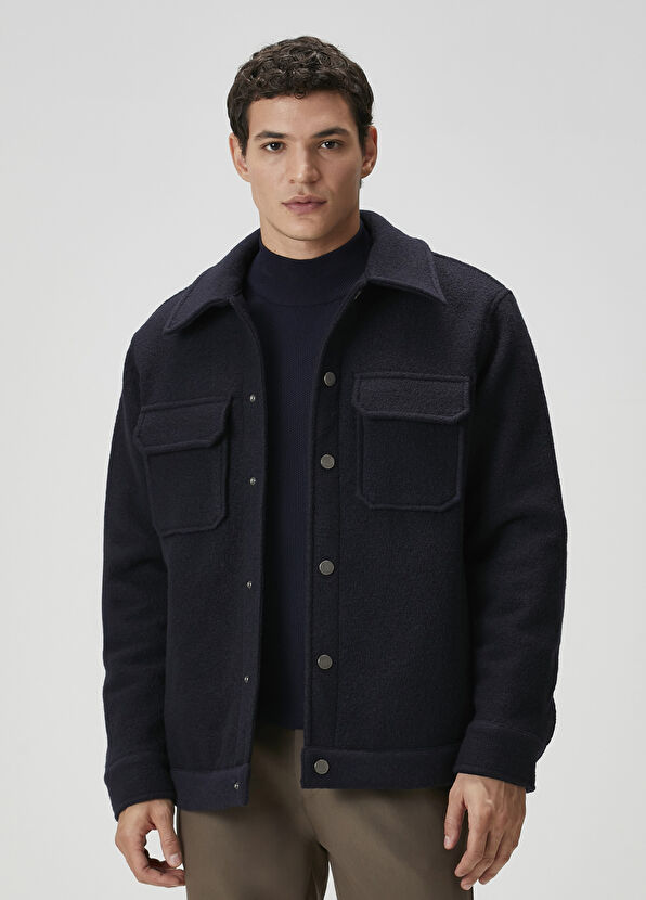 Beymen Club Lacivert Dış Gömlek - 1