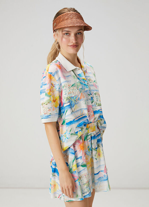 Beymen Club Hawaii Desenli Polo T-shirt - 1