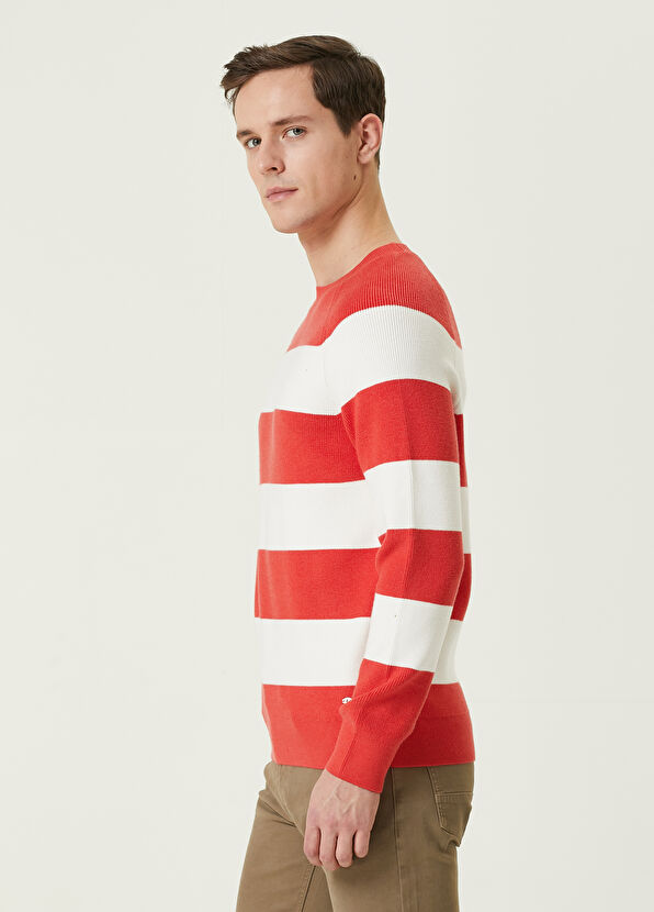 Beymen Club Nar Çiçeği Şerit Jakarlı Kazak - 4