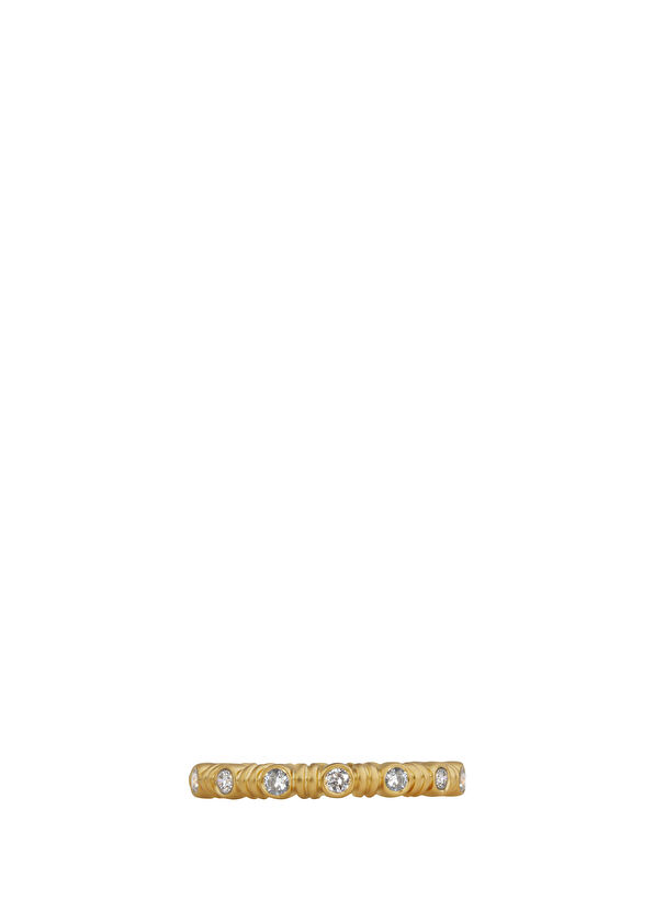 Daga Jewels Diamond Ephesian Band Diamond Women's Gold Ring - 2