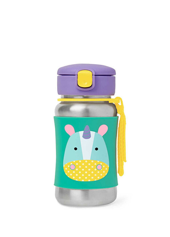 Skip Hop Unicorn Zoo Paslanmaz Çelik Pipetli Suluk - 1