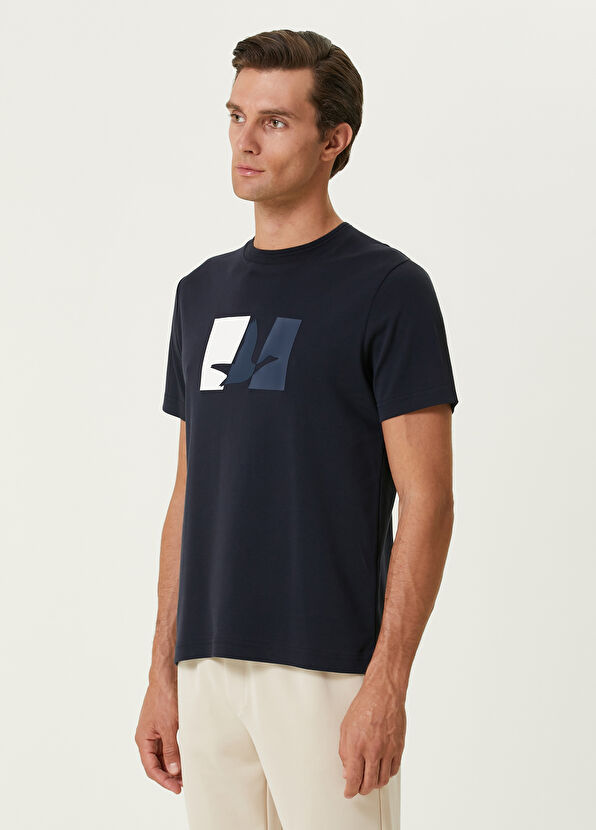 Beymen Club Navy Blue Logo T-Shirt - 4