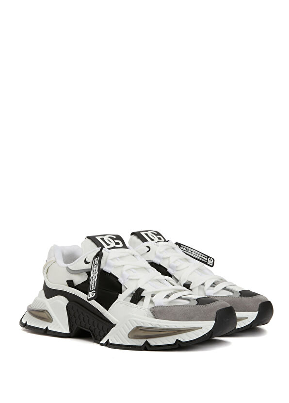 Siyah Beyaz Erkek Sneaker - Görsel 4