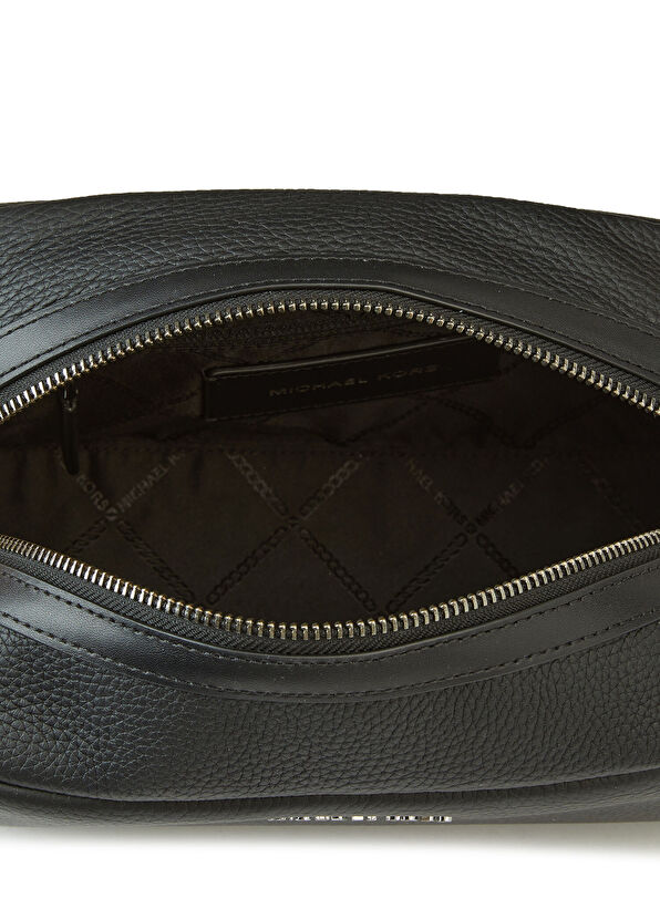 Michael Kors Hudson Peppled Siyah Deri Tıraş Çantası - 4