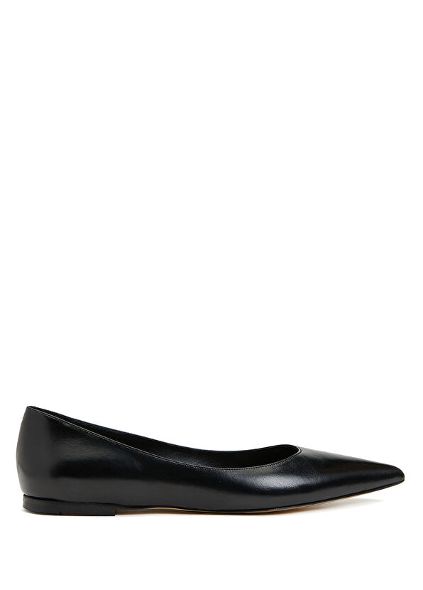 Beymen Club Black Leather Ballerinas - 1