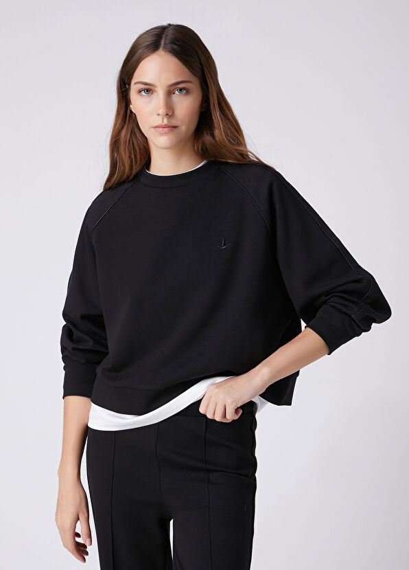 Beymen Club Black Piping Detailed Sweatshirt - 3