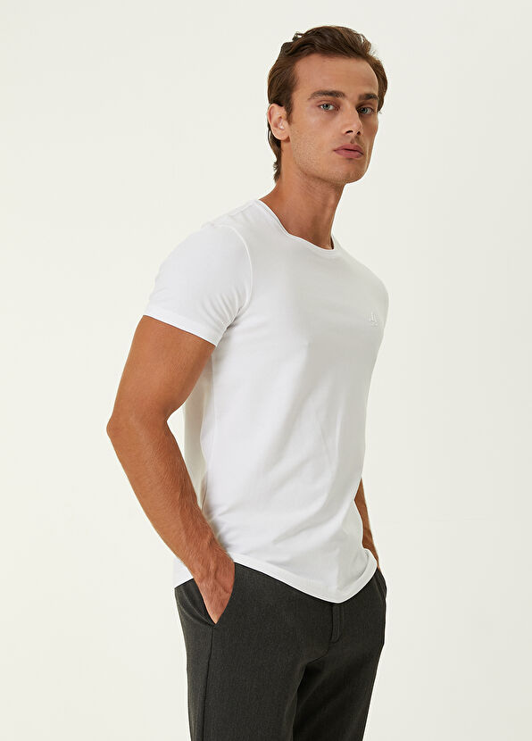 Beymen Club Beyaz Basic T-shirt - 3