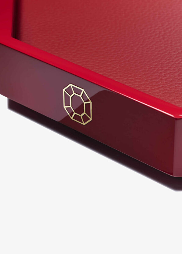 Baccarat Octogone Kırmızı Lake Servis Tepsisi - 4