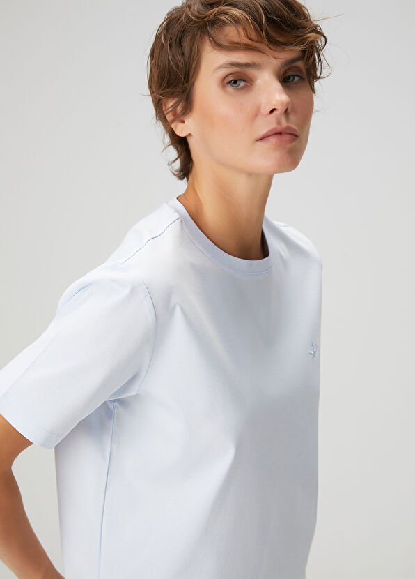 Beymen Club Açık Mavi Basic T-shirt - 2