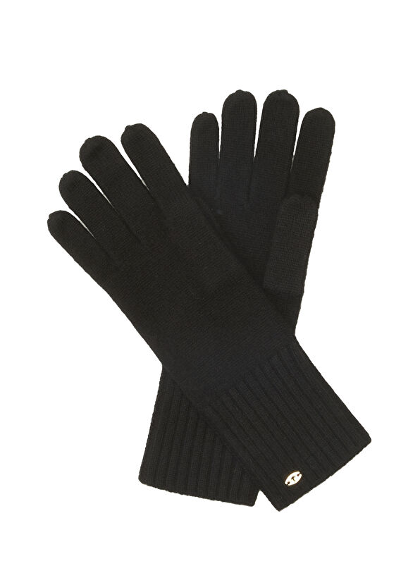 Beymen Club Black Women's Long Cashmere Gloves - 2