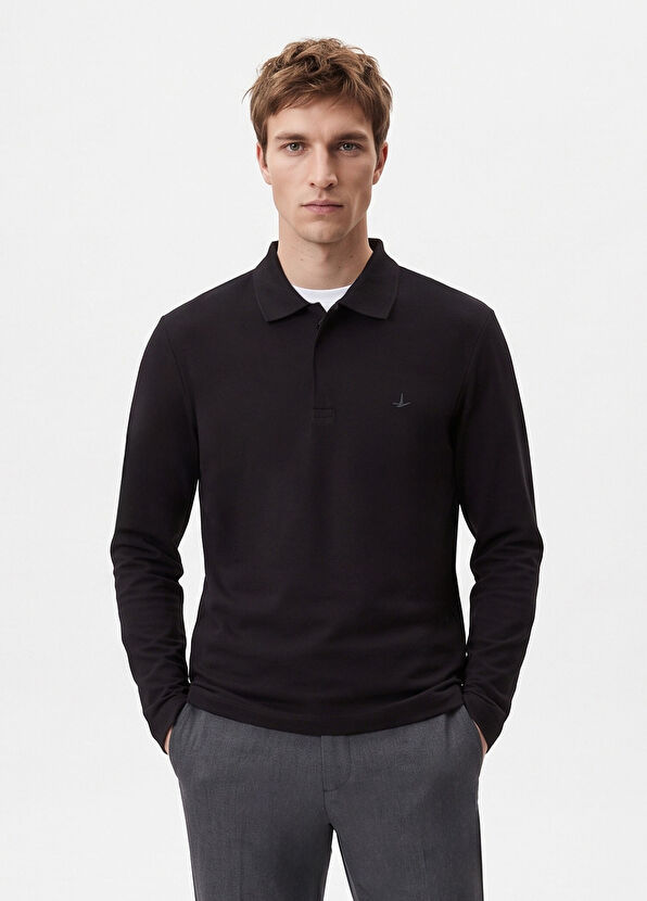 Beymen Club Comfort Fit Black Interlock Polo Shirt - 2