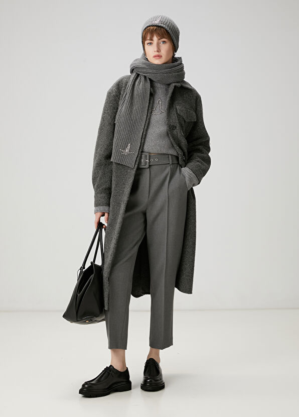 Beymen Club Grey Belted Trousers - 3