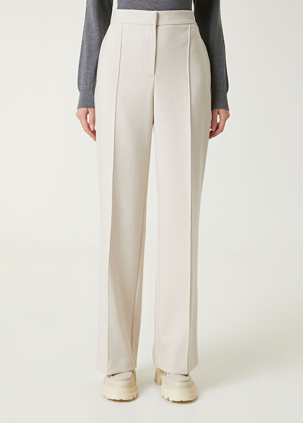 Beymen Club Ekru Nervürlü Pantolon - 2