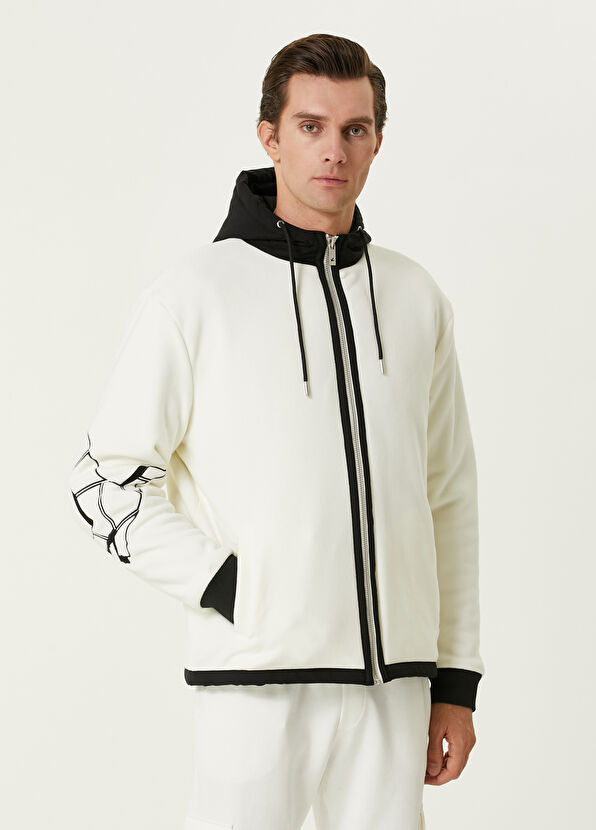 Beymen Club Ecru Logo Embroidered Coat - 4