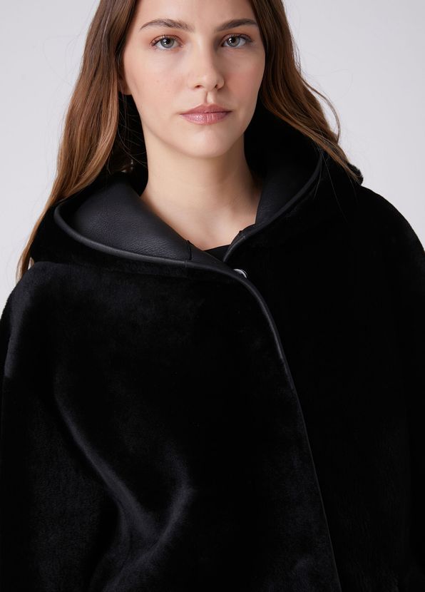 Beymen Club Black Reversible Leather Coat - 2