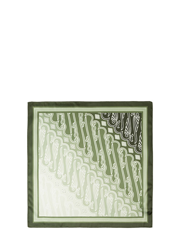 Beymen Club Çok Renkli Desenli Saten Fular - 2