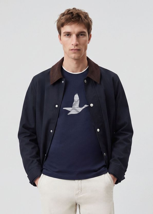 Beymen Club Navy Blue Velvet Collar Coat - 2