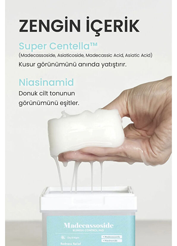Dermal Madecassoside Blemish Control Pad 120’li Gözenek Arındırıcı ve Sivilce Karşıtı Tonik Ped 200 ml - 4