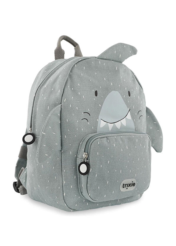 Trixie Mr. Shark Backpack Grey Unisex Kids School Bag - 2