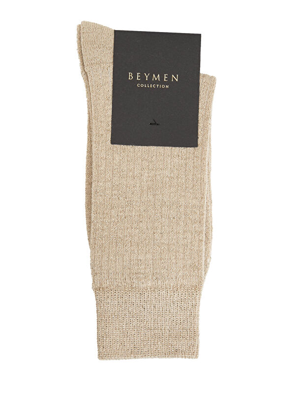 Beymen Collection Gold Bej Kadın Simli Çorap - 1