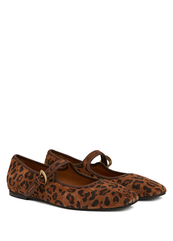 Beymen Club Leopard Printed Ballet Flats - 2