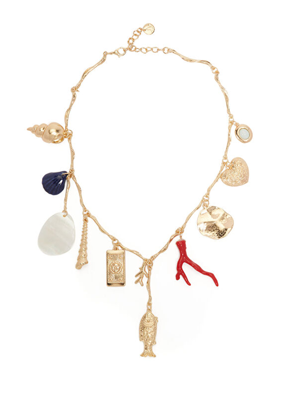 Beymen Club Gold Charm Women's Necklace - 2