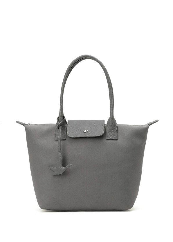 Beymen Club City Medium Anthracite Women's Shopping Bag - 1