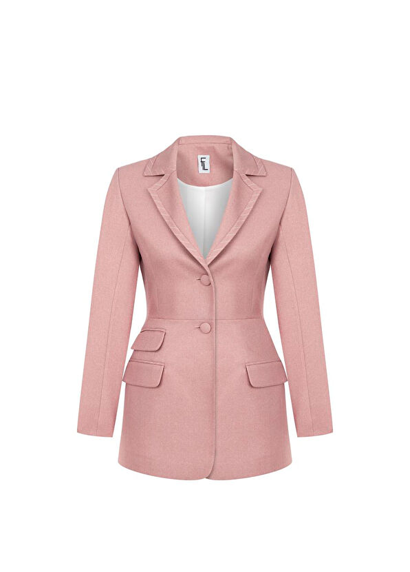 Feel The Lotus Lucien Açık Pembe Kadın Blazer Ceket - 1