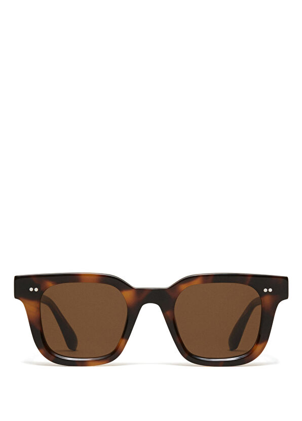 Sun Tortoise Kahverengi Asetat Unisex Güneş Gözlüğü - Görsel 2