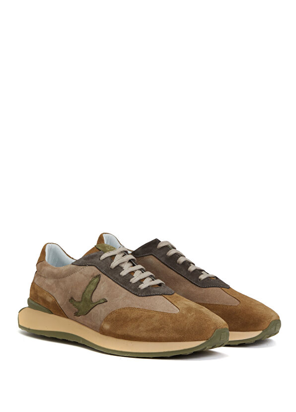 Beymen Club Camel Kaz Logolu Erkek Deri Sneaker - 2