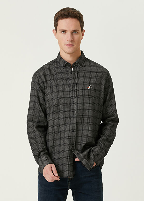 Beymen Club Comfort Fit Siyah Petek Ekose Desenli Gömlek - 1