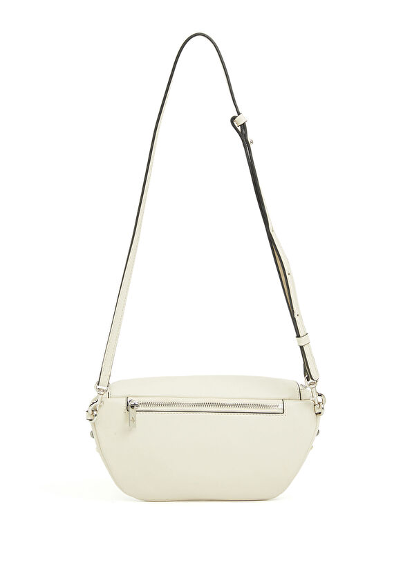 Beymen Club Ecru Stud Women's Leather Waist Bag - 3