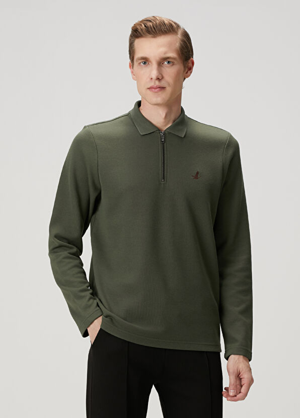 Beymen Club Haki Polo Yaka T-shirt - 1