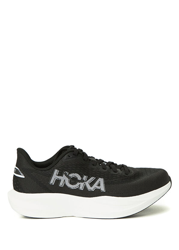 Hoka Mach 7 Siyah Beyaz Kadın Sneaker - 1