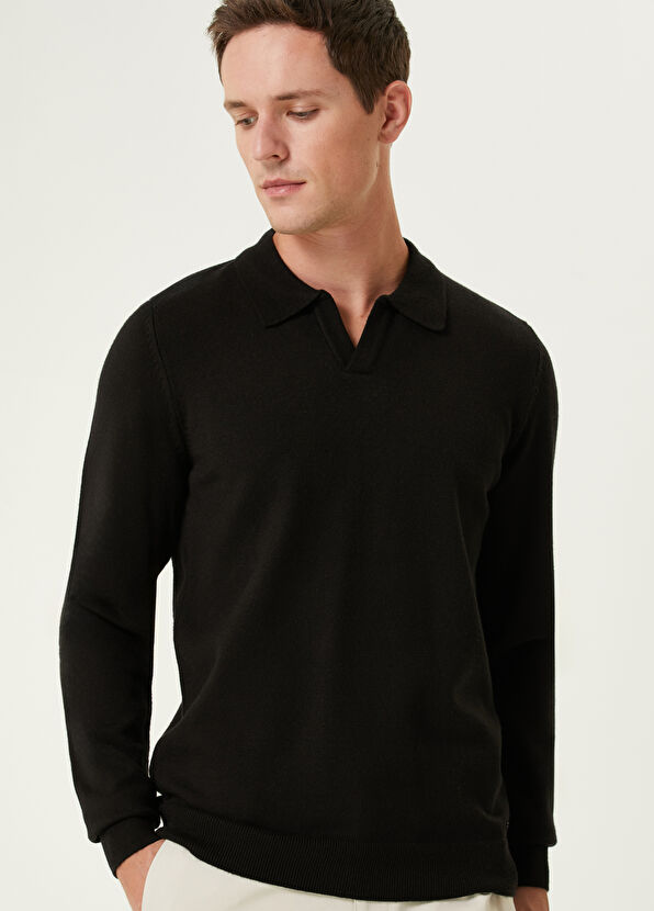 Beymen Club Siyah Polo Yaka Triko - 2