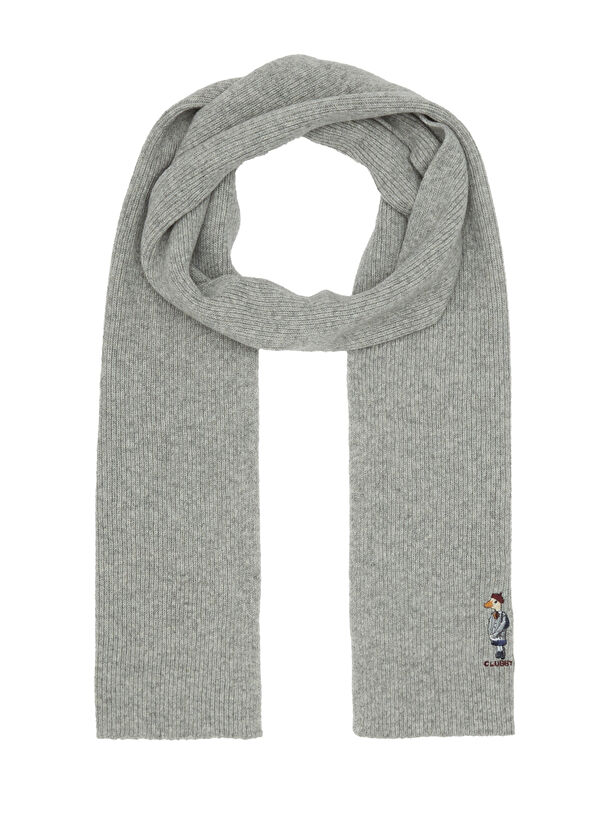 Beymen Club Clubby Grey Women's Wool Scarf - 2